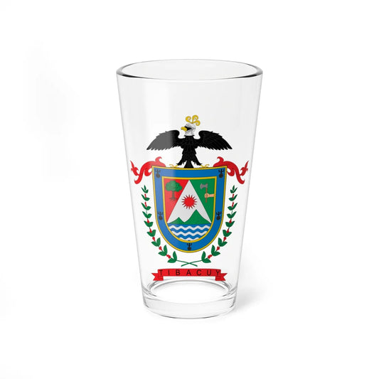 Escudo de Tibacuy (Colombia) (Coat of Arms) Pint Glass 16oz 16oz - Go Mug Yourself