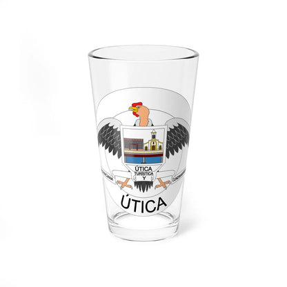 Escudo de Útica - Cundinamarca (Colombia) (Coat of Arms) Pint Glass 16oz 16oz - Go Mug Yourself
