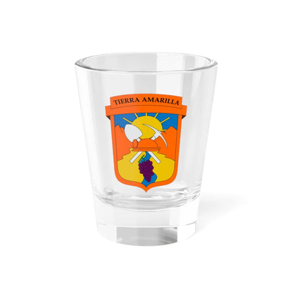 Escudo de Tierra Amarilla (Chile) (Coat of Arms) Shot Glass 1.5oz 1.5oz - Go Mug Yourself