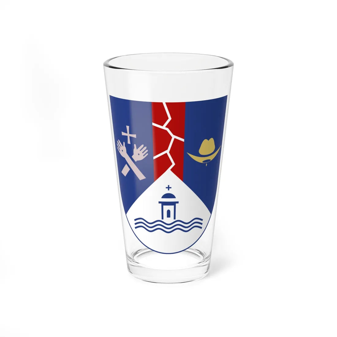 Escudo de Tierranueva San Luis Potosí (Mexico) (Coat of Arms) Pint Glass 16oz 16oz - Go Mug Yourself