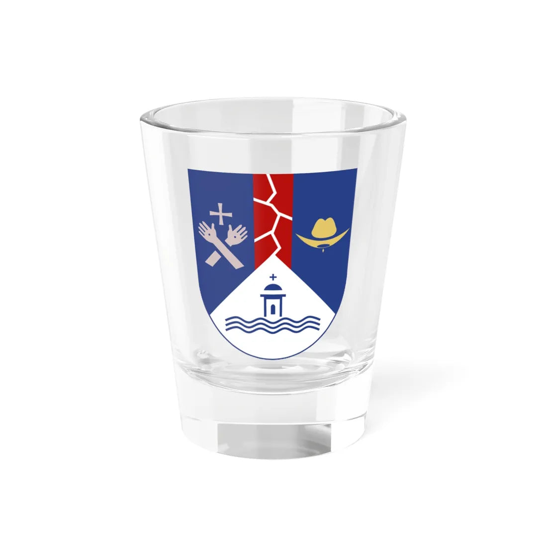 Escudo de Tierranueva San Luis Potosí (Mexico) (Coat of Arms) Shot Glass 1.5oz 1.5oz - Go Mug Yourself