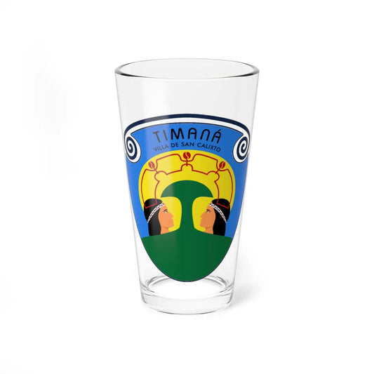 Escudo de Timana Huila (Colombia) (Coat of Arms) Pint Glass 16oz 16oz - Go Mug Yourself