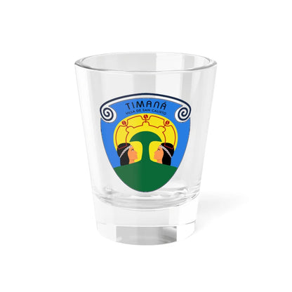 Escudo de Timana Huila (Colombia) (Coat of Arms) Shot Glass 1.5oz 1.5oz - Go Mug Yourself