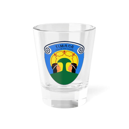 Escudo de Timana Huila (Colombia) (Coat of Arms) Shot Glass 1.5oz 1.5oz - Go Mug Yourself