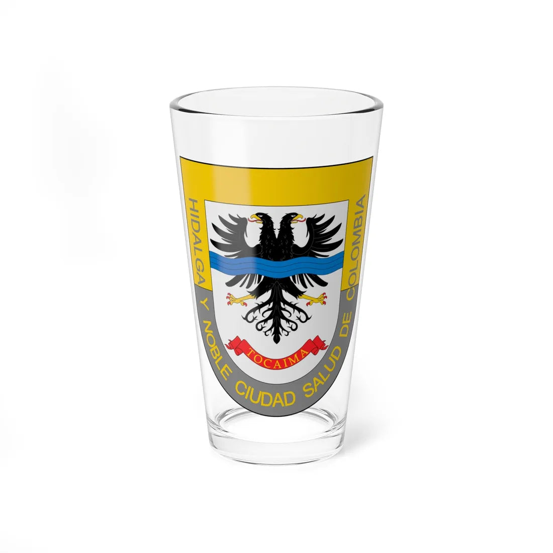 Escudo de Tocaima (Colombia) (Coat of Arms) Pint Glass 16oz 16oz - Go Mug Yourself