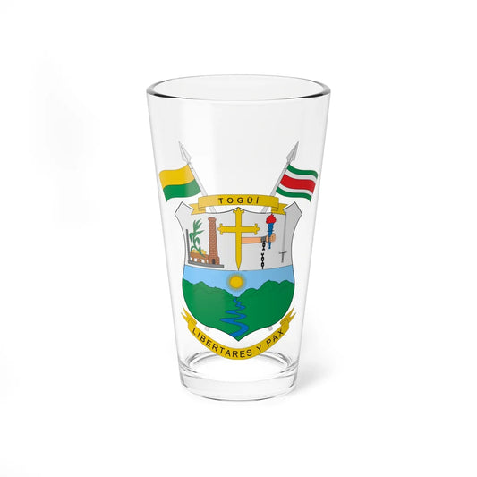 Escudo de Togüí (Colombia) (Coat of Arms) Pint Glass 16oz 16oz - Go Mug Yourself