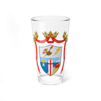 Escudo de Tolú (Colombia) (Coat of Arms) Pint Glass 16oz 16oz - Go Mug Yourself