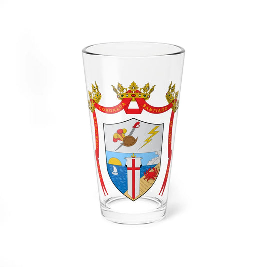 Escudo de Tolú (Colombia) (Coat of Arms) Pint Glass 16oz 16oz - Go Mug Yourself