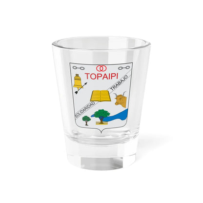 Escudo de Topaipí (Colombia) (Coat of Arms) Shot Glass 1.5oz 1.5oz - Go Mug Yourself