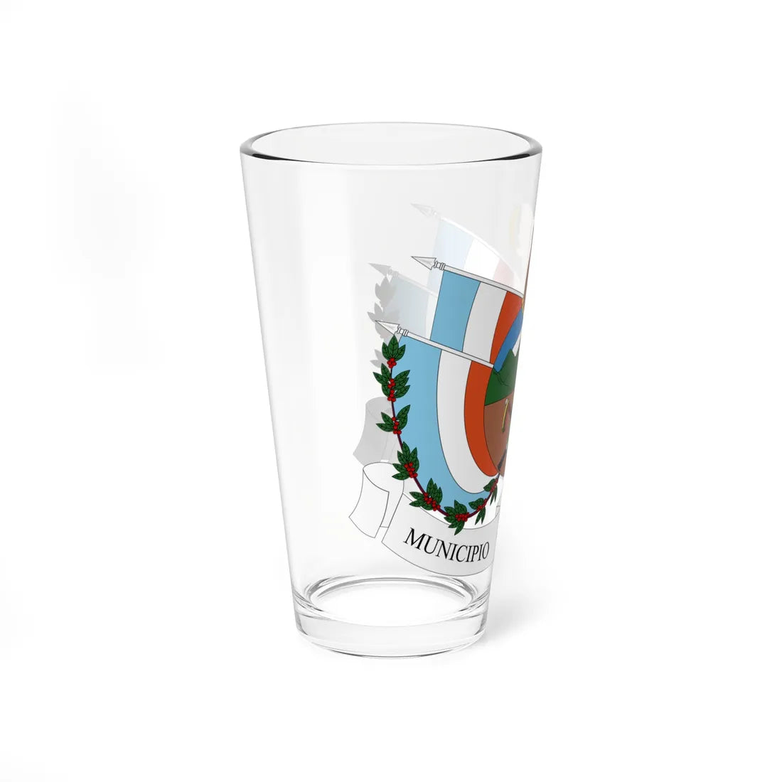 Escudo de Toribío - Cauca (Colombia) (Coat of Arms) Pint Glass 16oz - Go Mug Yourself