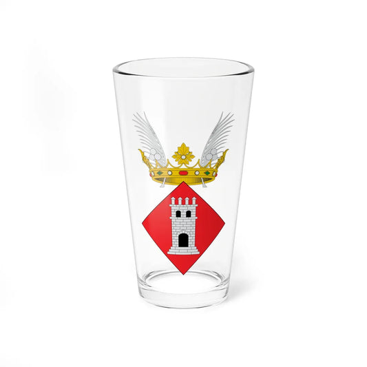 Escudo de Tortosa (Spain) (Coat of Arms) Pint Glass 16oz 16oz - Go Mug Yourself