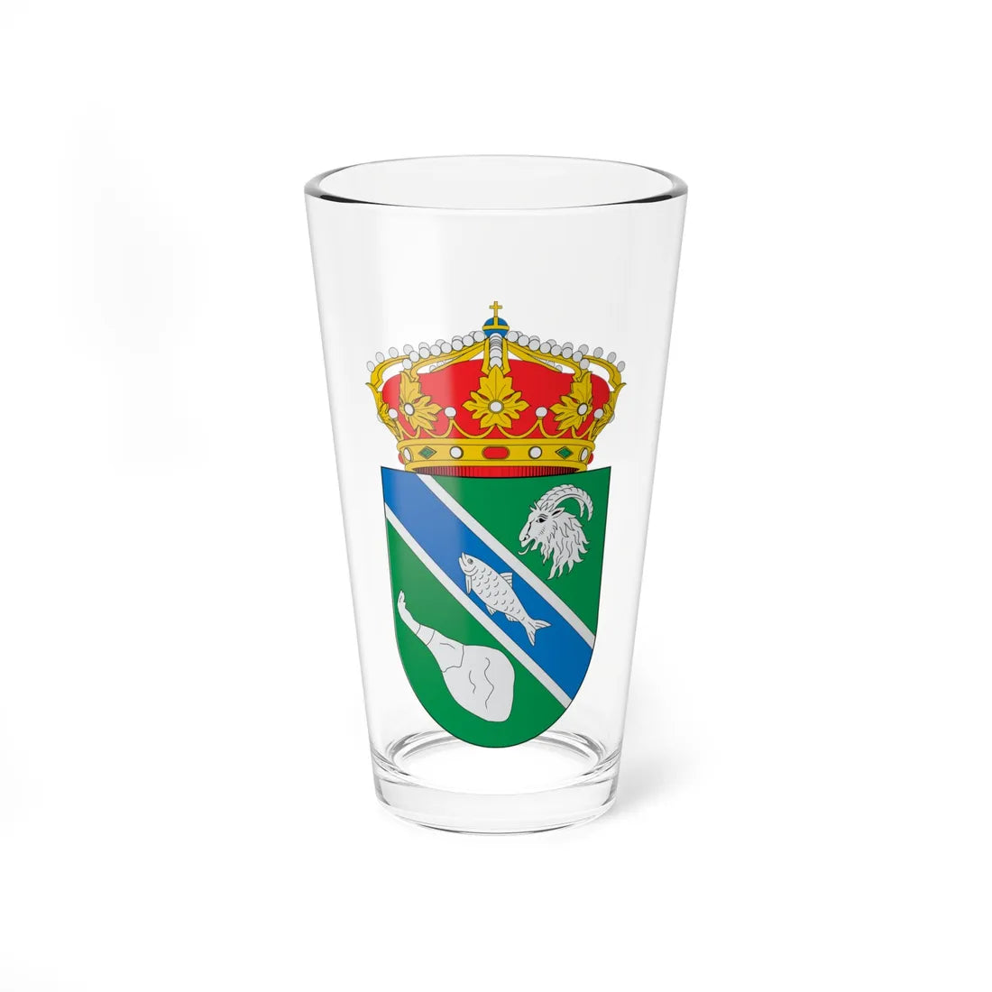 Escudo de Trevélez (Spain) (Coat of Arms) Pint Glass 16oz 16oz - Go Mug Yourself
