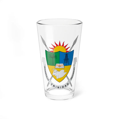 Escudo de Trinidad Casanare (Colombia) (Coat of Arms) Pint Glass 16oz 16oz - Go Mug Yourself