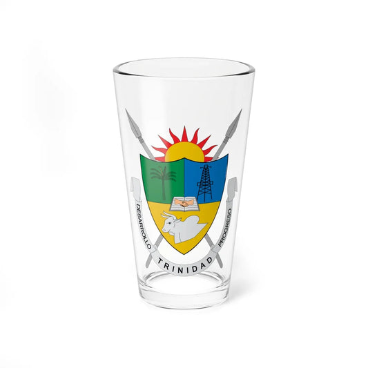 Escudo de Trinidad Casanare (Colombia) (Coat of Arms) Pint Glass 16oz 16oz - Go Mug Yourself