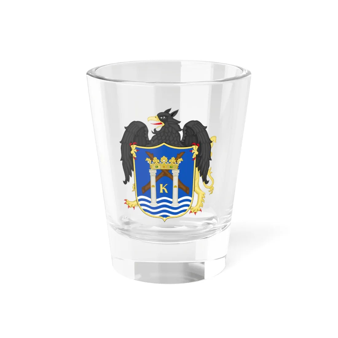 Escudo de Trujillo Perú (Peru) (Coat of Arms) Shot Glass 1.5oz 1.5oz - Go Mug Yourself
