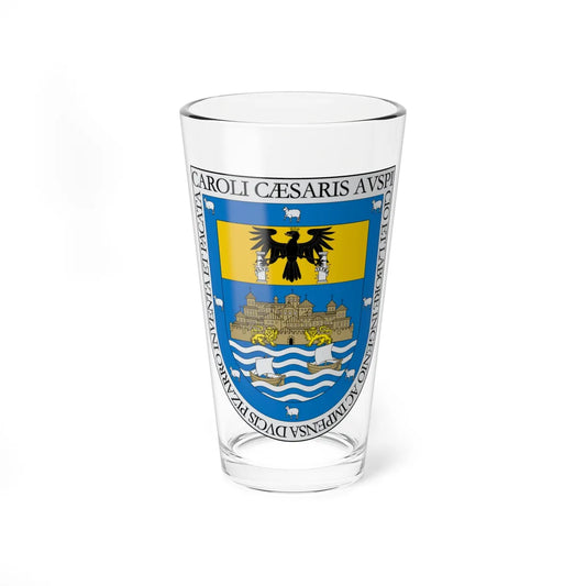 Escudo de Tumbes (Peru) (Coat of Arms) Pint Glass 16oz 16oz - Go Mug Yourself