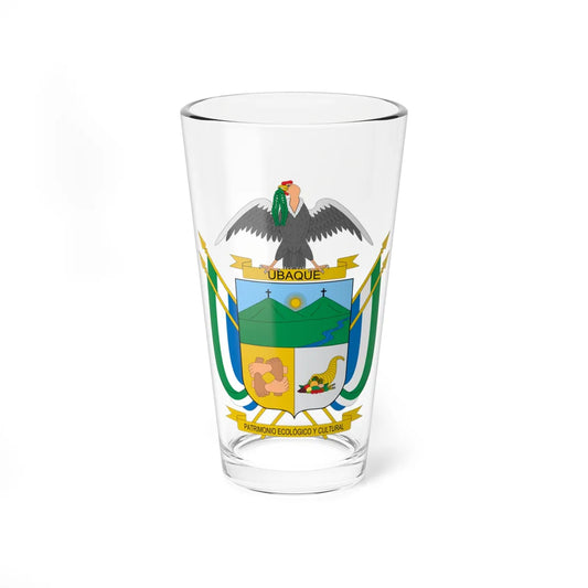 Escudo de Ubaque (Colombia) (Coat of Arms) Pint Glass 16oz 16oz - Go Mug Yourself