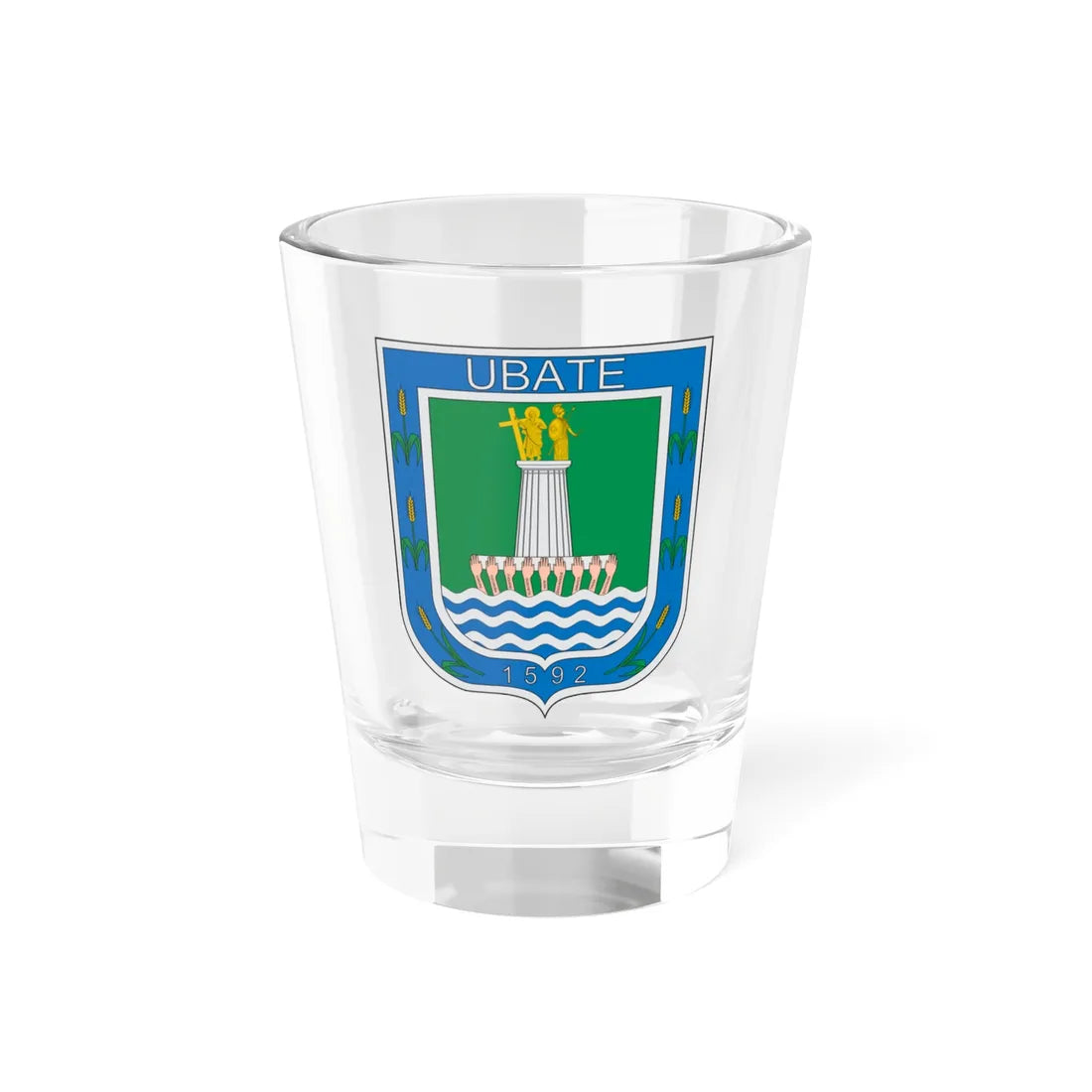 Escudo de Ubaté (Colombia) (Coat of Arms) Shot Glass 1.5oz 1.5oz - Go Mug Yourself