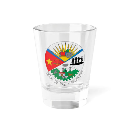 Escudo de Une Cundinamarca (Colombia) (Coat of Arms) Shot Glass 1.5oz 1.5oz - Go Mug Yourself