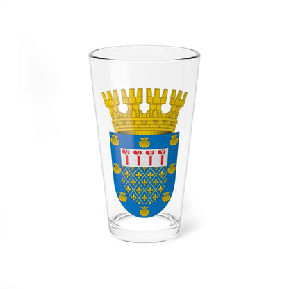 Escudo de Ñuñoa (Chile) (Coat of Arms) Pint Glass 16oz 16oz - Go Mug Yourself