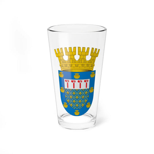 Escudo de Ñuñoa (Chile) (Coat of Arms) Pint Glass 16oz 16oz - Go Mug Yourself