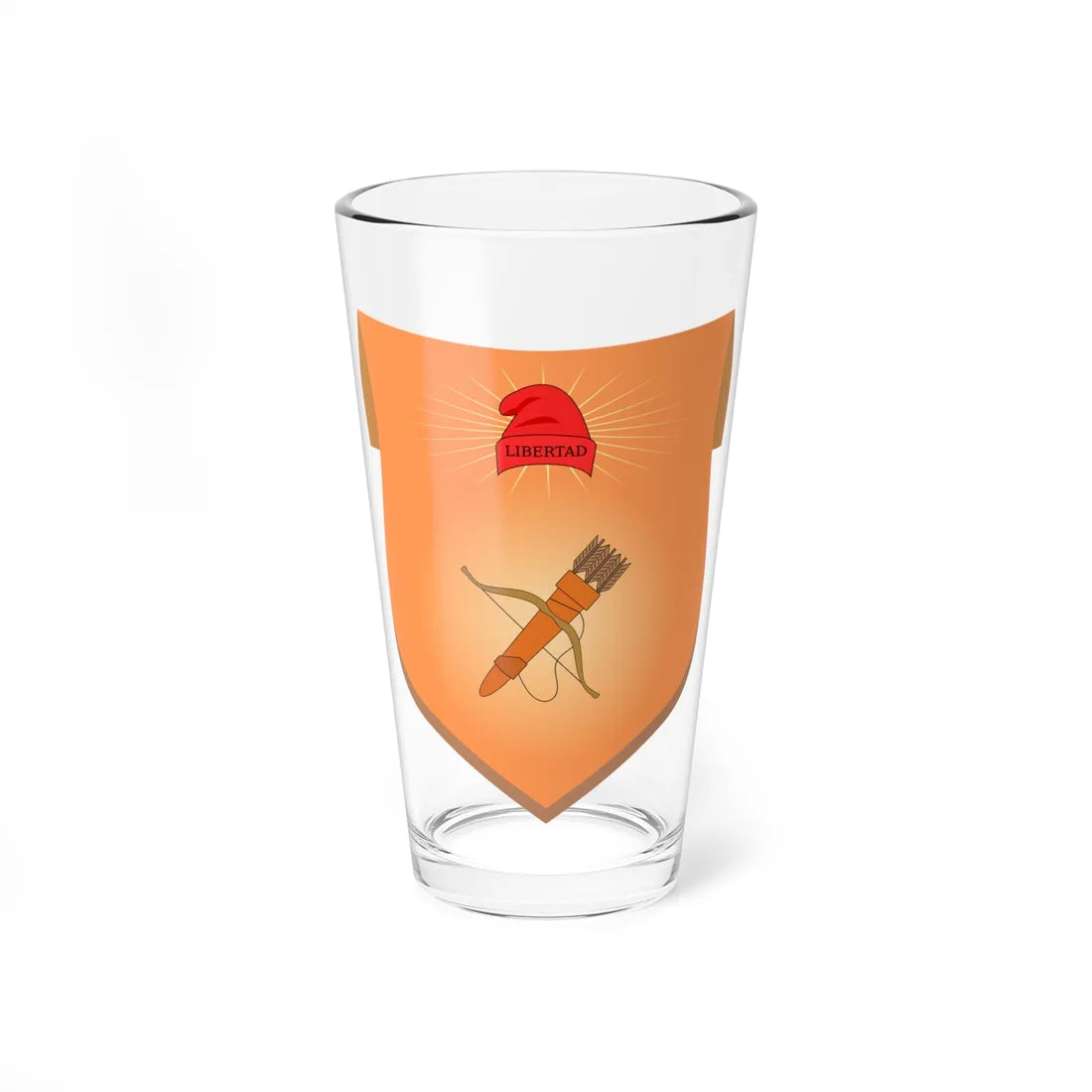 Escudo de Uriangato Guanajuato México (Mexico) (Coat of Arms) Pint Glass 16oz 16oz - Go Mug Yourself