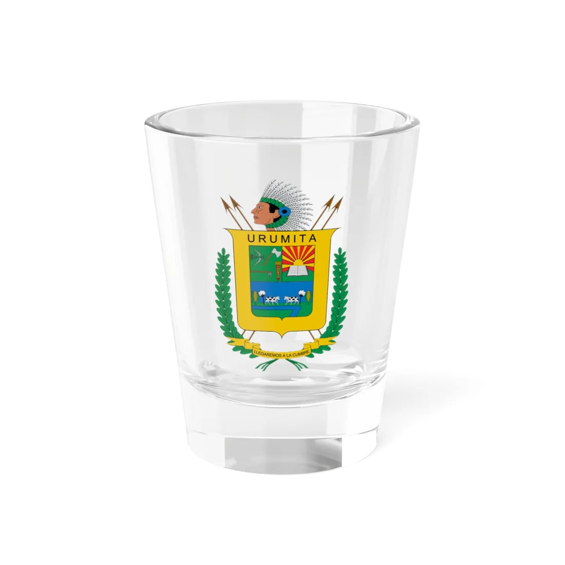 Escudo de Urumita (Colombia) (Coat of Arms) Shot Glass 1.5oz 1.5oz - Go Mug Yourself