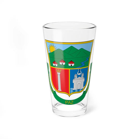 Escudo de Usiacurí (Colombia) (Coat of Arms) Pint Glass 16oz 16oz - Go Mug Yourself