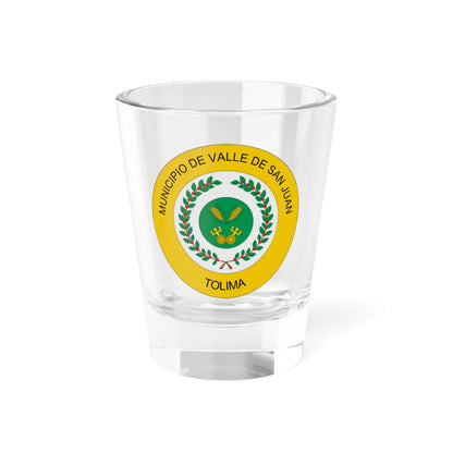 Escudo de Valle de San Juan Tolima (Colombia) (Coat of Arms) Shot Glass 1.5oz 1.5oz - Go Mug Yourself
