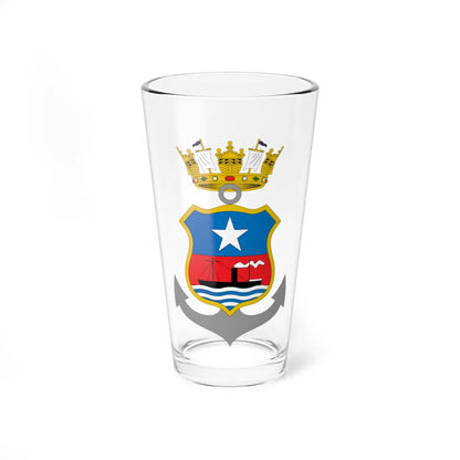Escudo de Valparaíso 1870-1960 (Chile) (Coat of Arms) Pint Glass 16oz 16oz - Go Mug Yourself