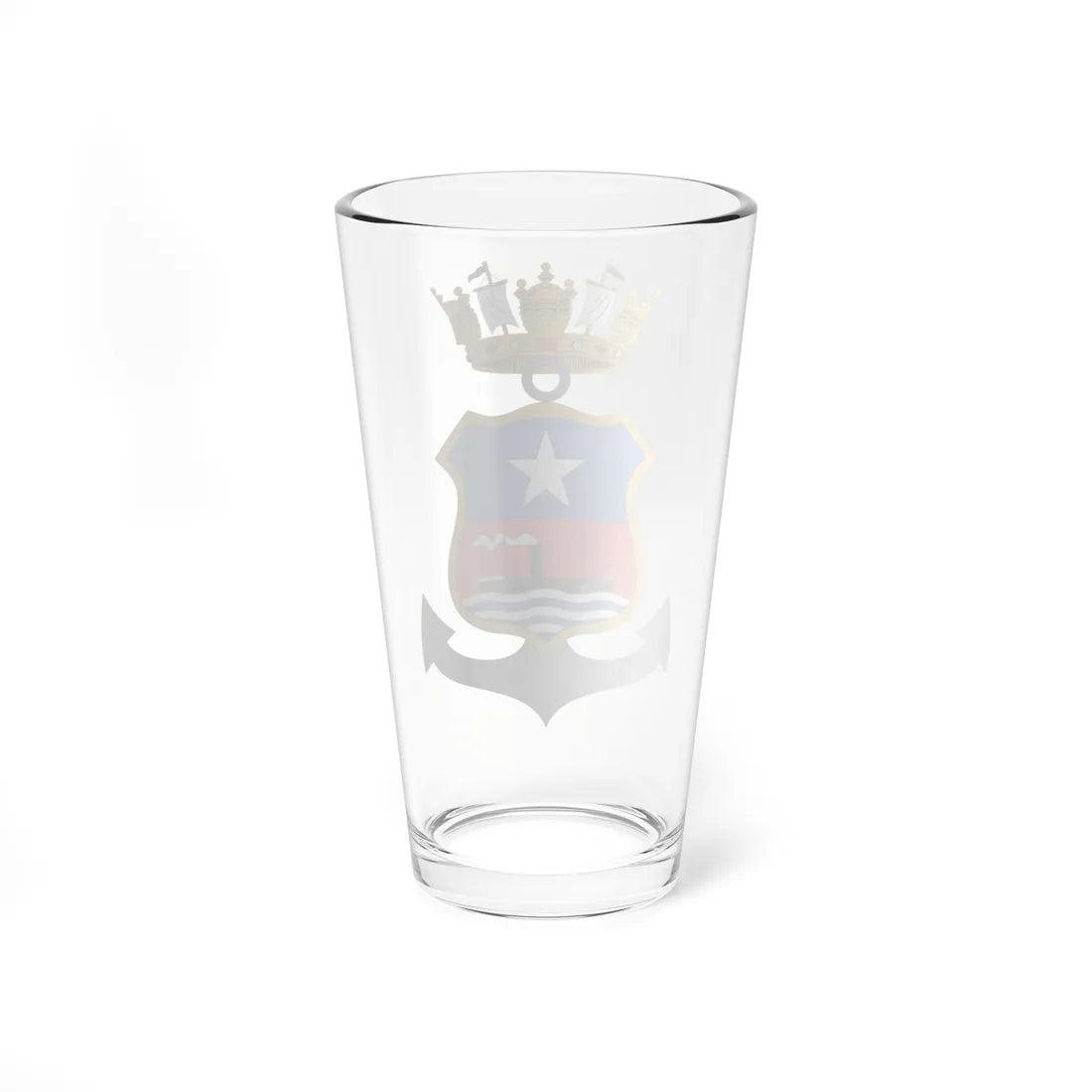 Escudo de Valparaíso 1870-1960 (Chile) (Coat of Arms) Pint Glass 16oz - Go Mug Yourself