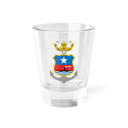 Escudo de Valparaíso 1870-1960 (Chile) (Coat of Arms) Shot Glass 1.5oz 1.5oz - Go Mug Yourself