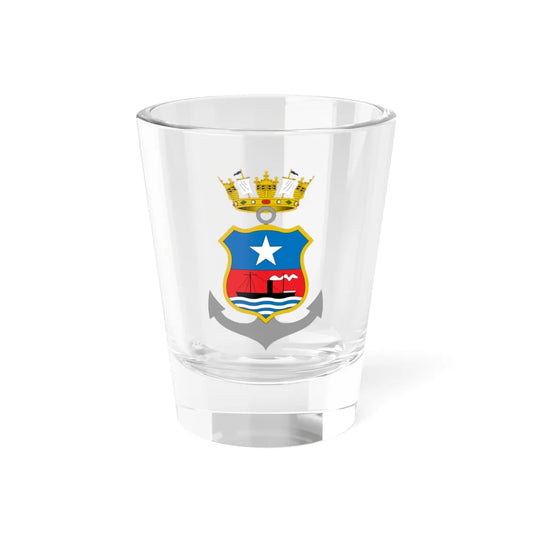Escudo de Valparaíso 1870-1960 (Chile) (Coat of Arms) Shot Glass 1.5oz 1.5oz - Go Mug Yourself