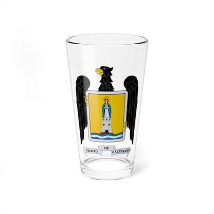 Escudo de Valparaíso Chile (Chile) (Coat of Arms) Pint Glass 16oz 16oz - Go Mug Yourself
