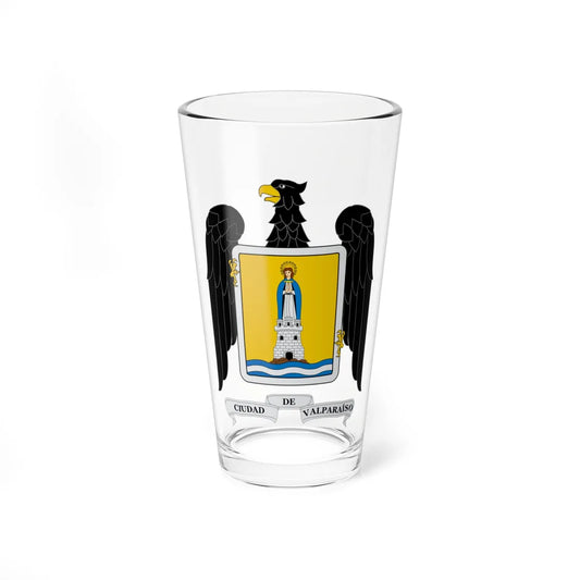 Escudo de Valparaíso Chile (Chile) (Coat of Arms) Pint Glass 16oz 16oz - Go Mug Yourself