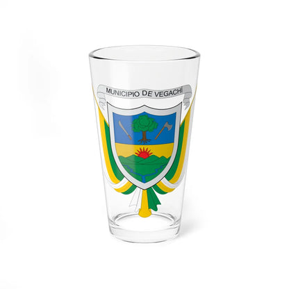 Escudo de Vegachi (Colombia) (Coat of Arms) Pint Glass 16oz 16oz - Go Mug Yourself