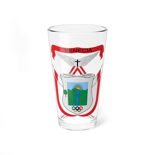 Escudo de Venecia Cundinamarca (Colombia) (Coat of Arms) Pint Glass 16oz 16oz - Go Mug Yourself