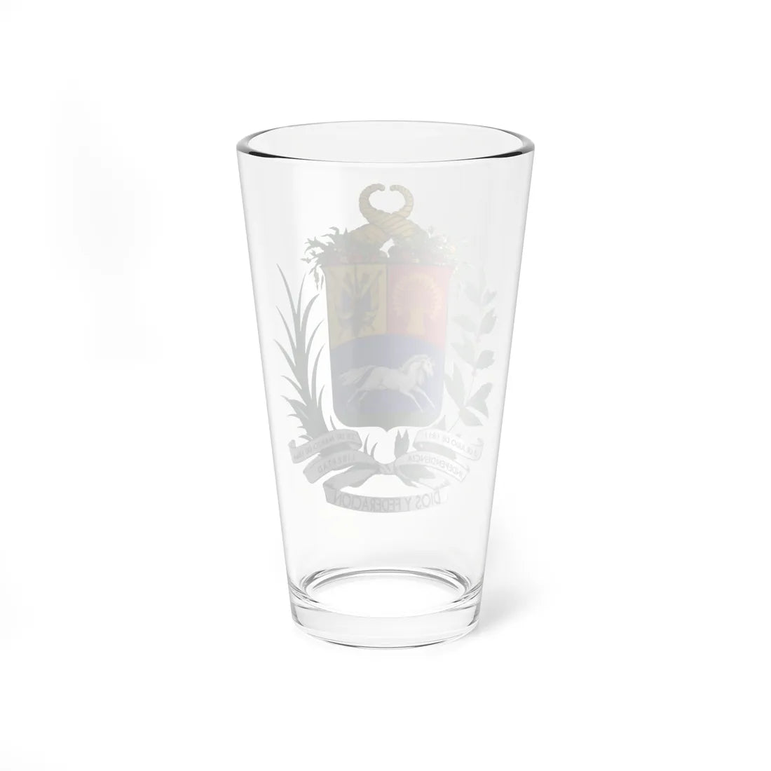 Escudo de Venezuela 1871-1905 (United States) (Coat of Arms) Pint Glass 16oz - Go Mug Yourself