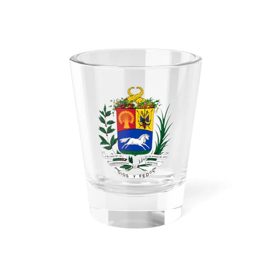 Escudo de Venezuela 1905-1930 (United States) (Coat of Arms) Shot Glass 1.5oz 1.5oz - Go Mug Yourself