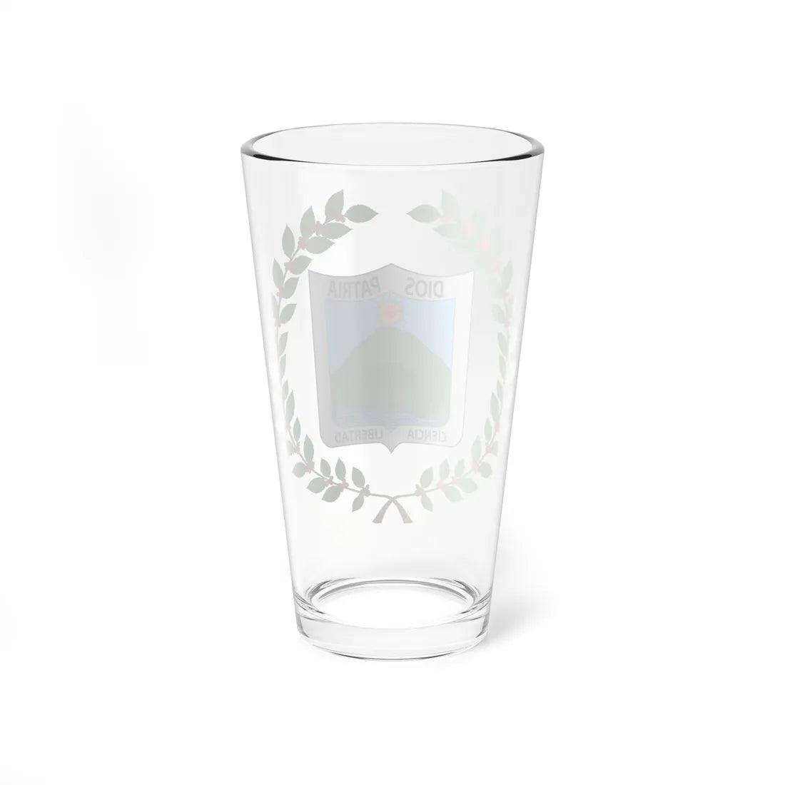 Escudo de Vergara Cundinamarca (Colombia) (Coat of Arms) Pint Glass 16oz - Go Mug Yourself