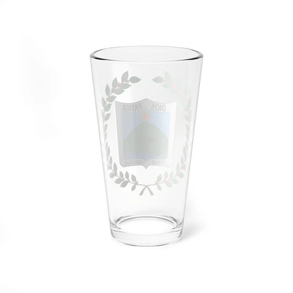 Escudo de Vergara Cundinamarca (Colombia) (Coat of Arms) Pint Glass 16oz - Go Mug Yourself