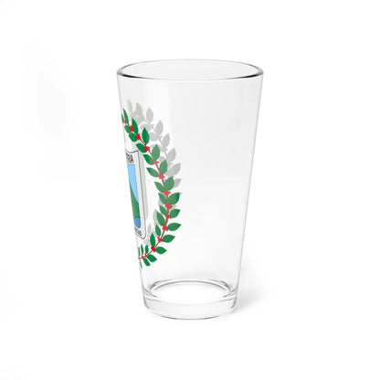 Escudo de Vergara Cundinamarca (Colombia) (Coat of Arms) Pint Glass 16oz - Go Mug Yourself