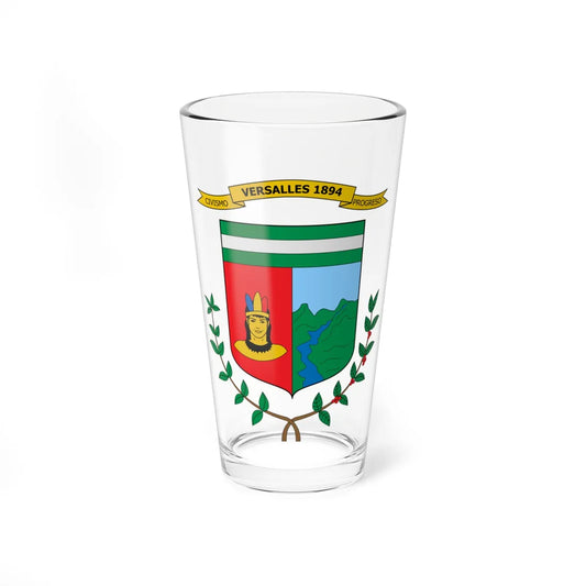 Escudo de Versalles Valle del Cauca (Colombia) (Coat of Arms) Pint Glass 16oz 16oz - Go Mug Yourself
