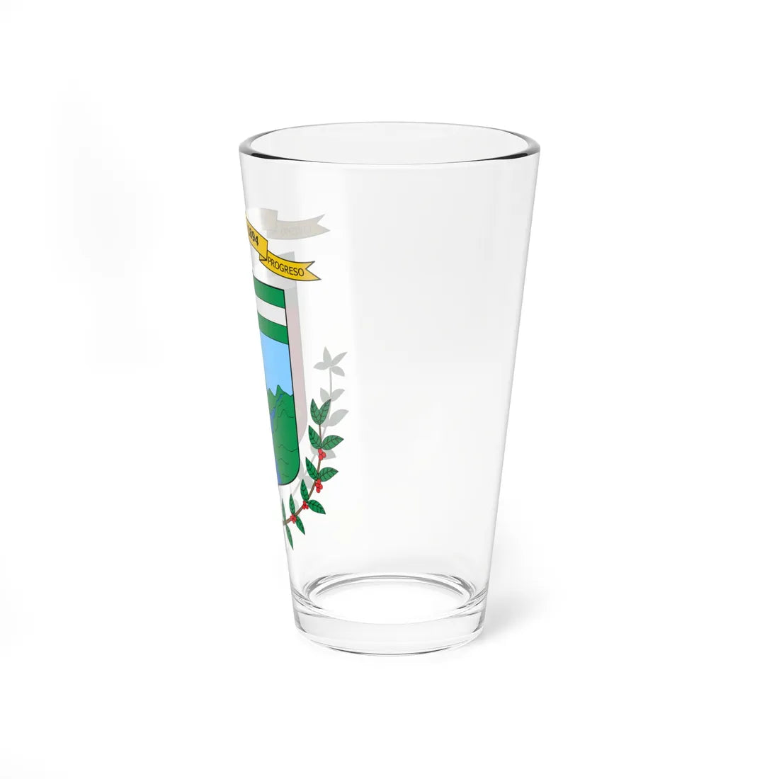 Escudo de Versalles Valle del Cauca (Colombia) (Coat of Arms) Pint Glass 16oz - Go Mug Yourself