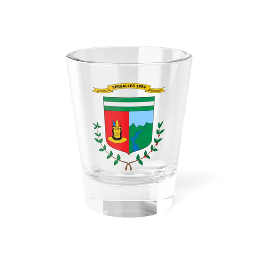 Escudo de Versalles Valle del Cauca (Colombia) (Coat of Arms) Shot Glass 1.5oz 1.5oz - Go Mug Yourself