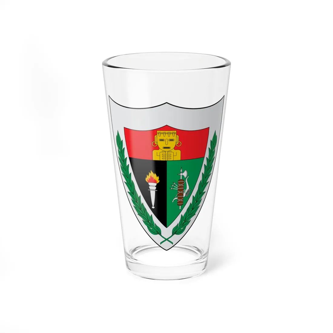 Escudo de Victoria Caldas (Colombia) (Coat of Arms) Pint Glass 16oz 16oz - Go Mug Yourself