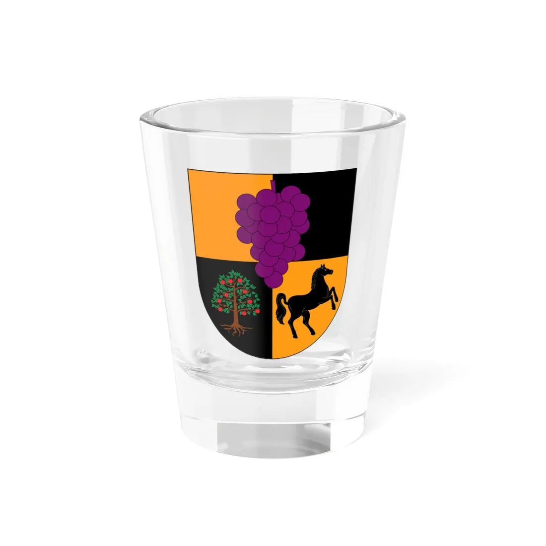 Escudo de Villa Alegre (Chile) (Coat of Arms) Shot Glass 1.5oz 1.5oz - Go Mug Yourself