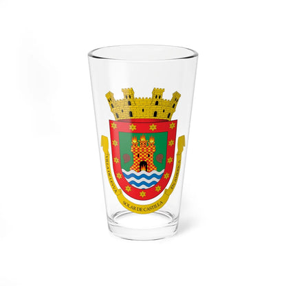 Escudo de Villa de Leyva (Colombia) (Coat of Arms) Pint Glass 16oz 16oz - Go Mug Yourself