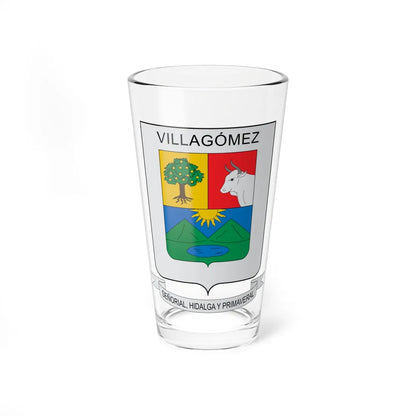 Escudo de Villagomez (Colombia) (Coat of Arms) Pint Glass 16oz 16oz - Go Mug Yourself