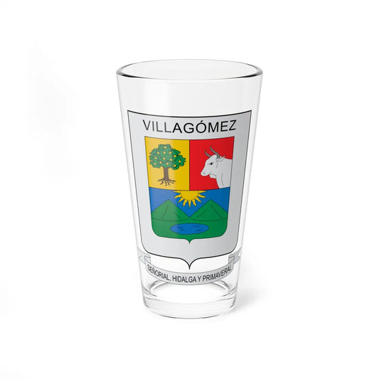 Escudo de Villagomez (Colombia) (Coat of Arms) Pint Glass 16oz 16oz - Go Mug Yourself